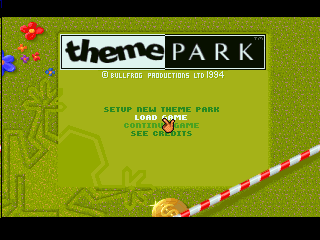 Theme Park title screen for Jaguar